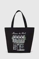 Oboustranná kabelka Karl Lagerfeld K/SKETCH černá barva, A4W50058