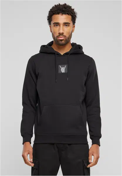Men's Skelett Patch Hoody - black