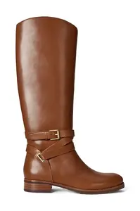 Kožené kozačky Lauren Ralph Lauren Collins Tll