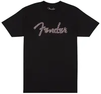 Fender Spaghetti Logo Wavy Checker Tee Pink M