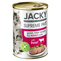 Jacky Supreme Paté konzerva pro kočky - hovězí 400 g