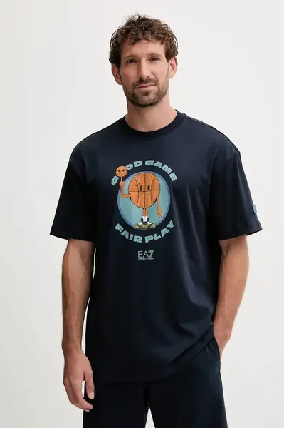 Bavlněné tričko EA7 Emporio Armani