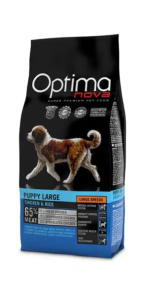 Visán Optimanova Dog Puppy Large Chicken & Rice 12 kg