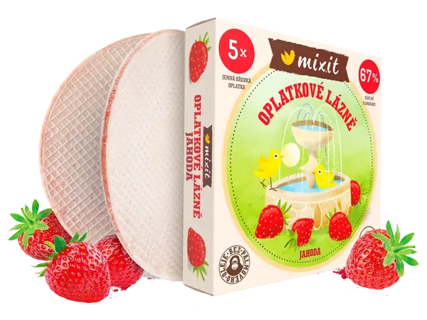 MIXIT Oplatkové lázně – Jahoda 150 g
