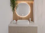 Zrcadlo Orandiu Rozměry: 80 cm, Varianta: Osvětlení A