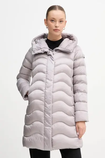 Péřová bunda Hetrego EMU fialová barva, zimní, 8P603