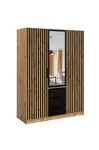 Šatní skříň Bali Lux D3 Barva korpusu: Dub wotan / černá