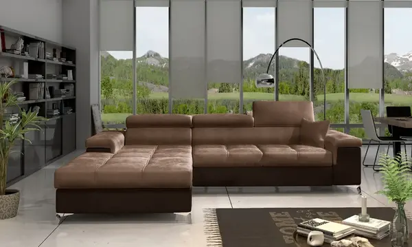 Sedací souprava Ricardo Provedení: Levá varianta, látka: Monolith 09/ Monolith 29