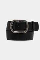 Kožený pásek Weekend Max Mara CLAVIER dámský, černá barva, 2525506025600