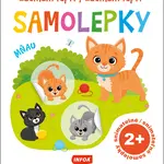 Začínám lepit/Začínam lepiť Samolepky Sešit s kočičkou/Zošit s mačičkou