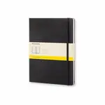 Zápisník Moleskine - tvrdé desky XL, čtverečkovaný, černý