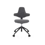 MID.YOU OTOČNÁ ŽIDLE, plochá tkanina, šedá