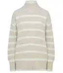 Pri Super fashionable striped turtleneck knitted sweater