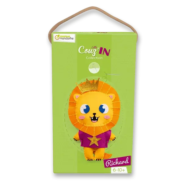 Kreativní sada Avenue Mandarine Dětské šití - lev Richard