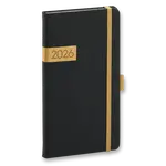 Kapesní diář Presco Twill 2026 - černý
