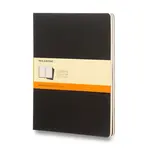 Sešity Moleskine Cahier, XL, linkované, 3 ks - černý