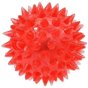 Hračka Dog Fantasy míč LED růžový 5cm