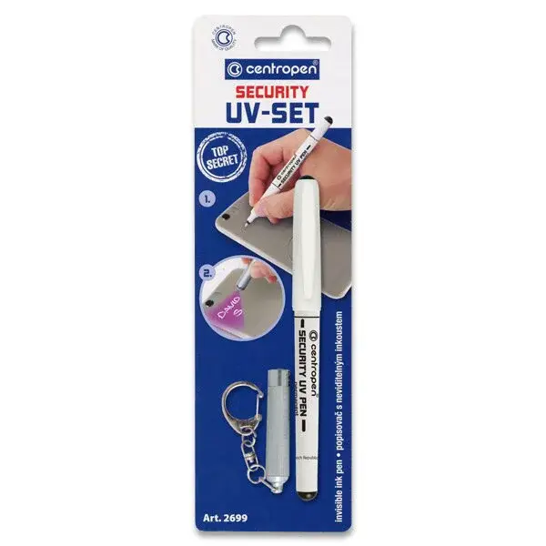 Popisovač Centropen UV-PEN 2699 - sada popisovač + světlo