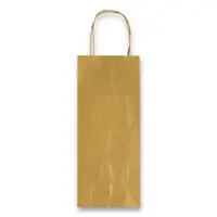 Dárková taška Sadoch Allegra na lahev - zlatá