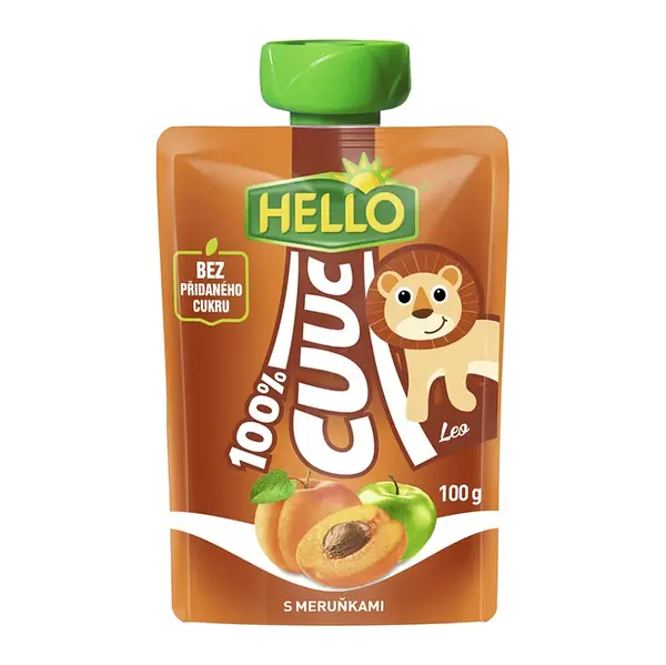 HELLO Cuuc kapsička s marhuľami 100 g x 12 kusov