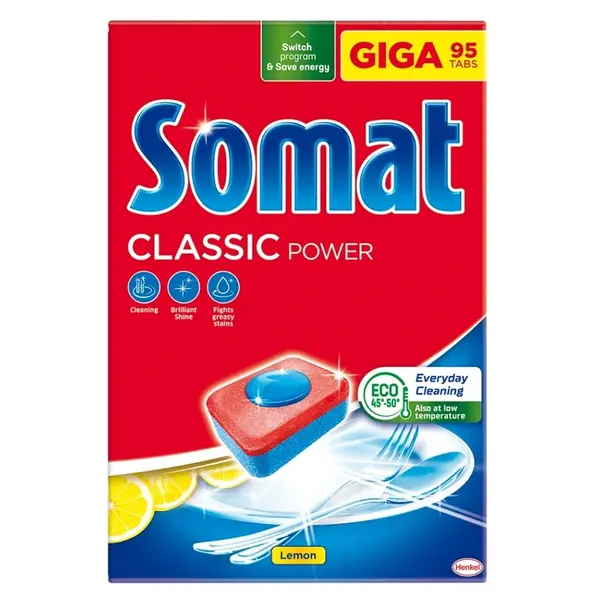 SOMAT Classic Power Tablety do umývačky Lemon 95 kusov