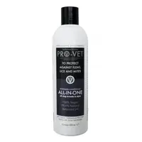 PRO-VET All in One antiparazitný šampón a kondicionér pre psov 500 ml