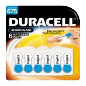 DURACELL 675 EASYTAB 1.4V, 6 BATÉRIÍ