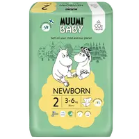 MUUMI BABY 2 Newborn 3–6 kg eko pleny 58 ks