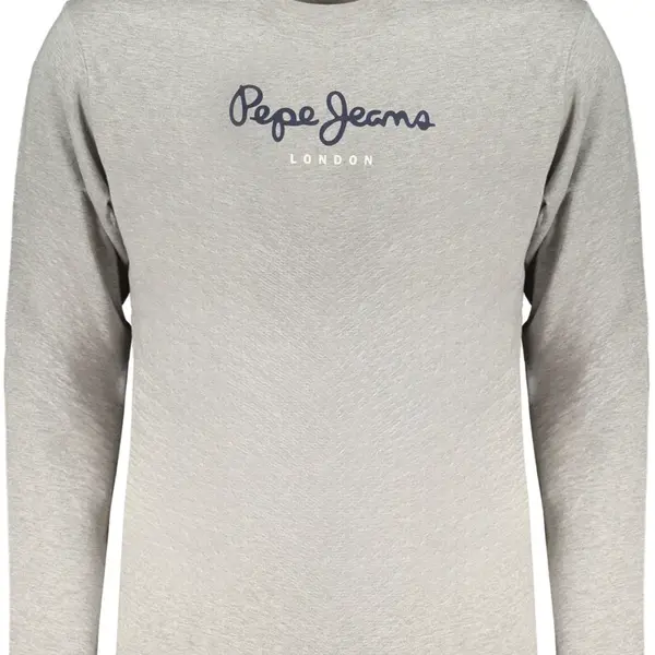 Šedé triko s dlouhým rukávem Pepe Jeans