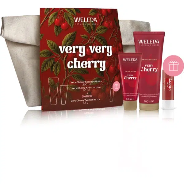Weleda Very Very Cherry dárková sada na tělo a obličej