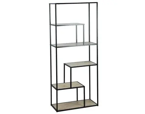 Regál Alessandro, 70 cm, černý/dub sonoma