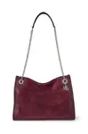 Semišová kabelka Lauren Ralph Lauren vínová barva, 431980175