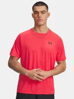 Men's Under Armour UA Tech Textured SS-RED T-Shirt - Men's