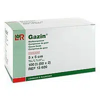 Gáza Hydrofilní Skládaná Kompresy Sterilní 5x5cm,8 vrstev,100ks