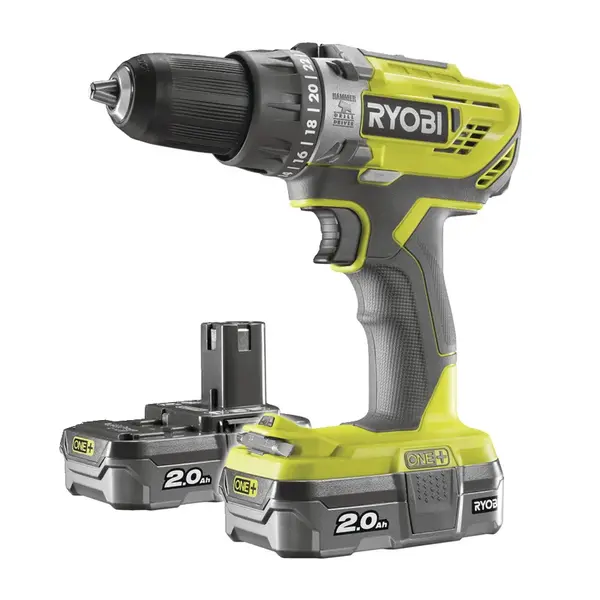 Příklepová vrtačka RYOBI R18PD3-220S 18V + akumulátor + nabíječka RY5133003342