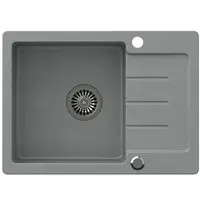 Dřez granitový Forte 116 New 600x440x185 šedý