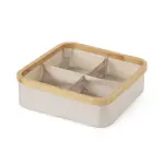 Košík se 4 přihrádkami béžový