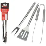 Sada grilovacího nářadí 3 ks 7,5x5x37 cm