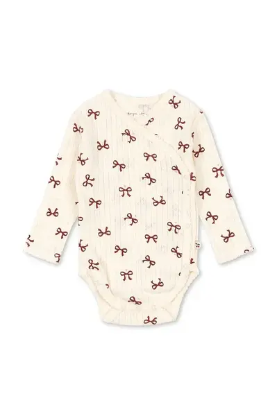 Bavlněné kojenecké body Konges Sløjd MINNIE NEWBORN BODY GOTS KS104377