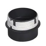 Prechodka do komína 150/150 mm (d.160 mm), t.1,5 mm s tes. povrazcom, čierna MA654551