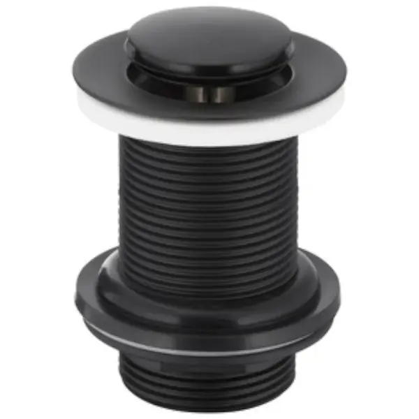 Výpusť Click-clack kulatá malá černá bez přepadu