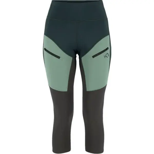 KARI TRAA ANE HIKING TIGHTS Dámske legíny, tmavo zelená, veľkosť