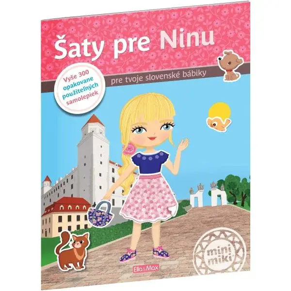 ELLA & MAX ŠATY PRE ADÉLKU Kniha samolepiek, mix, veľkosť