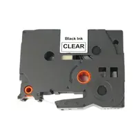 Kompatibilní páska s Brother TZ-M31 / TZe-M31, 12mm x 8m černý tisk / matný průhledný podklad