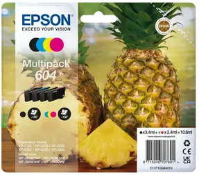 Epson 604 T10G640 C13T10G64010 barevná (CMYK) sada originální cartridge