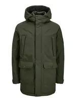 JACK & JONES Zimná parka 'Finn'  tmavozelená