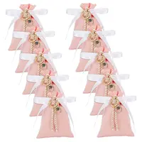 Rectangle Polyester Packing Pouches Drawstring Bags