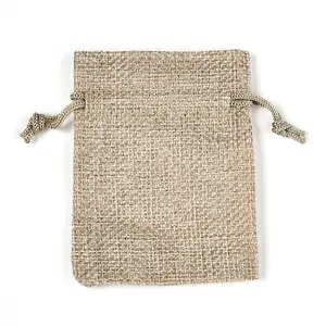 Burlap Packing Pouches Drawstring Bags