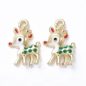 Golden Plated Alloy Enamel Pendants