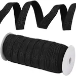 Gold and Silver Sparkle Elastic Side Nylon Ribbon